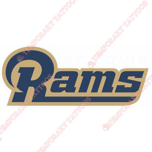 St. Louis Rams Customize Temporary Tattoos Stickers NO.761
